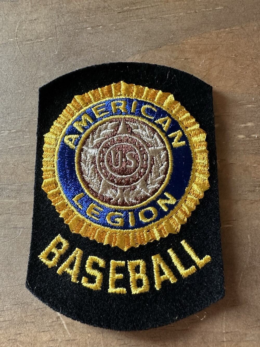 American Legion Baseball Embroidered Patch "Patent Design 54296" 1933-1949